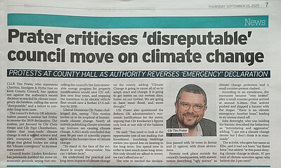 Folkestone Herald article 27/9/25 