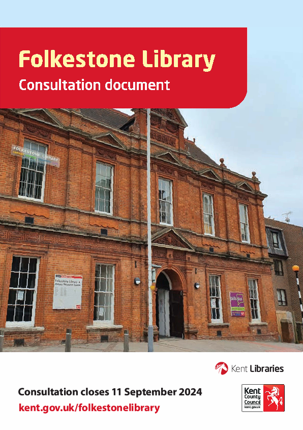 KCC Folkestone Library Consultation Document