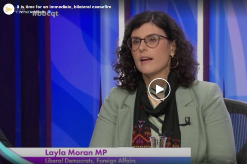 Layla Moran on Question Time