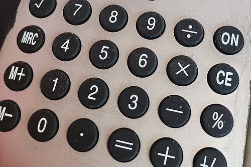 Calculator keypad