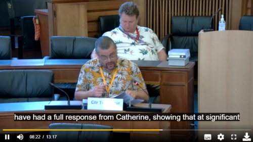 Tim Prater on webcast at Council