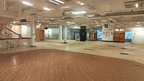 Empty former department store (Folca Building, Folkestone)