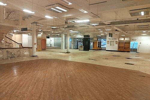 Empty former department store (Folca Building, Folkestone)