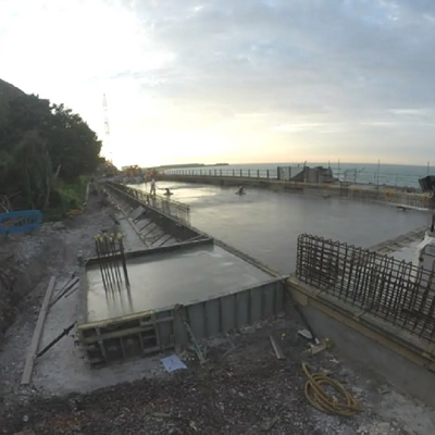 Network Rail image from Twitter Folkestone to Dover Rail Line Rebuilding