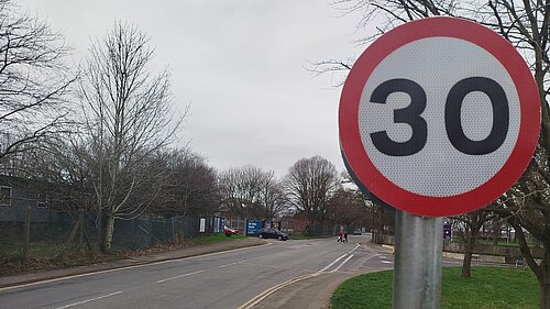 30mph repeater sign