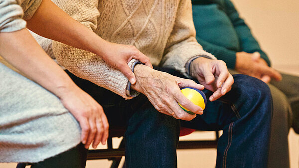 Hands with ball