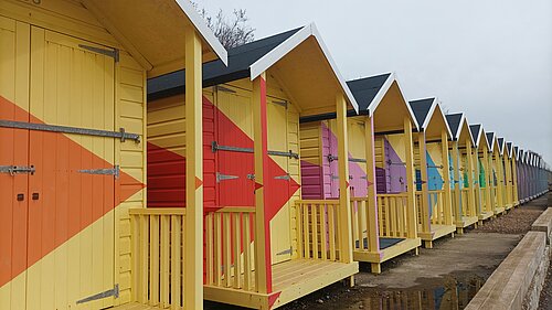 Beach Huts (Folkestone seafront)
