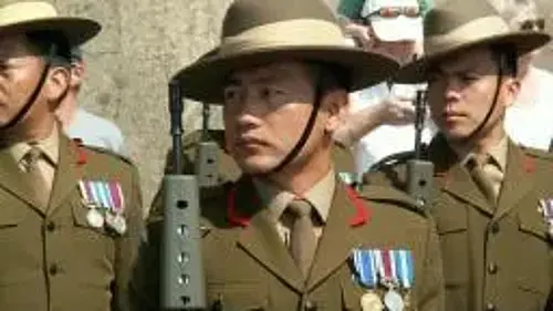 British Army Gurkha's on parade