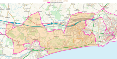 Map of Cheriton, Sandgate and Hythe East Division, from https://www.ordnancesurvey.co.uk/election-maps/gb/index.html