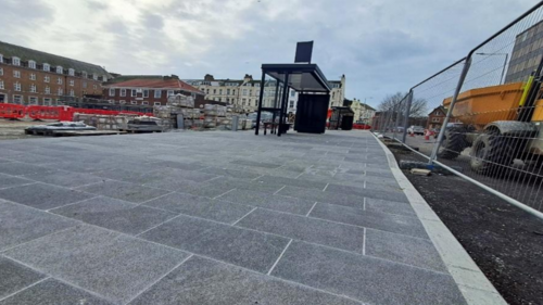 Middelburg Square South, Folkestone: new bus stops