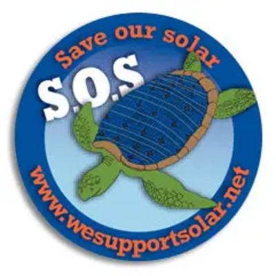 Image courtesy of http://www.wesupportsolar.net We Support Solar logo