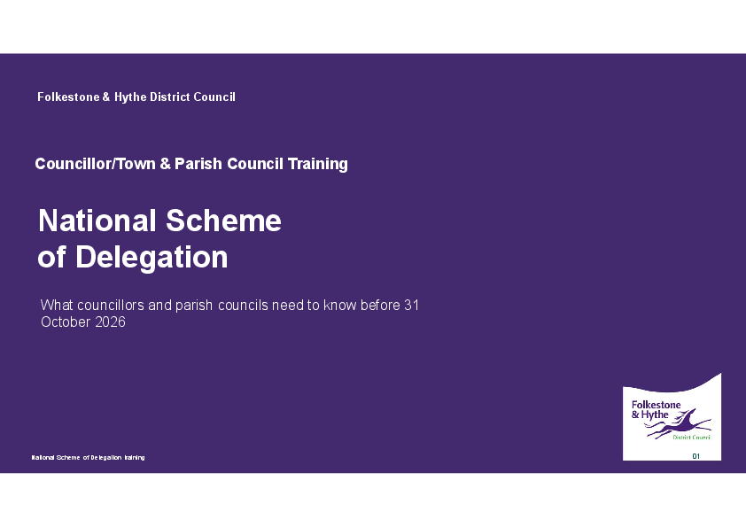 National Scheme of Delegation training