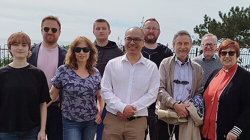 Larry Ngan and Lib Dem Campaigners on The Leas, Folkestone