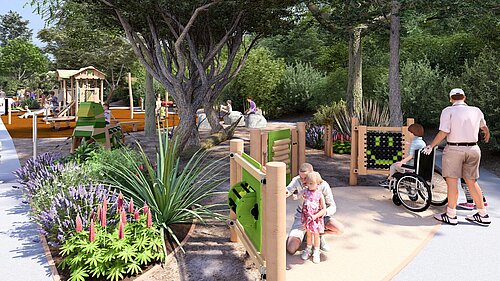 Lower Leas Sensory Park visualisation