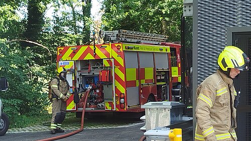 KMFRA Fire Engine and Fire Fighters