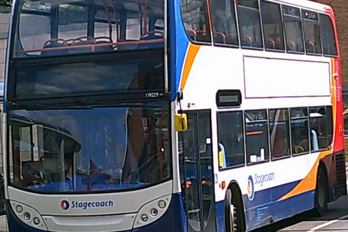 Stagecoach bus at Folkestone Bus Station
