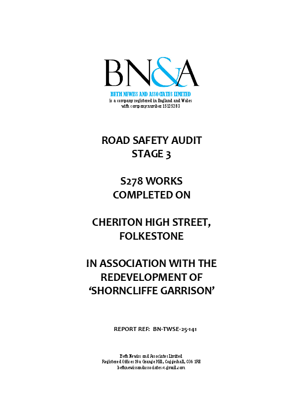 Safety Audit Cheriton High Street 2026