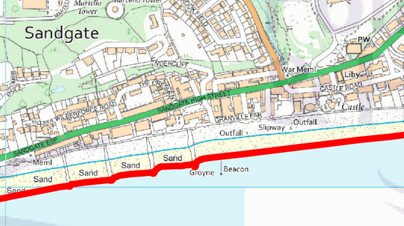 Sandgate Map